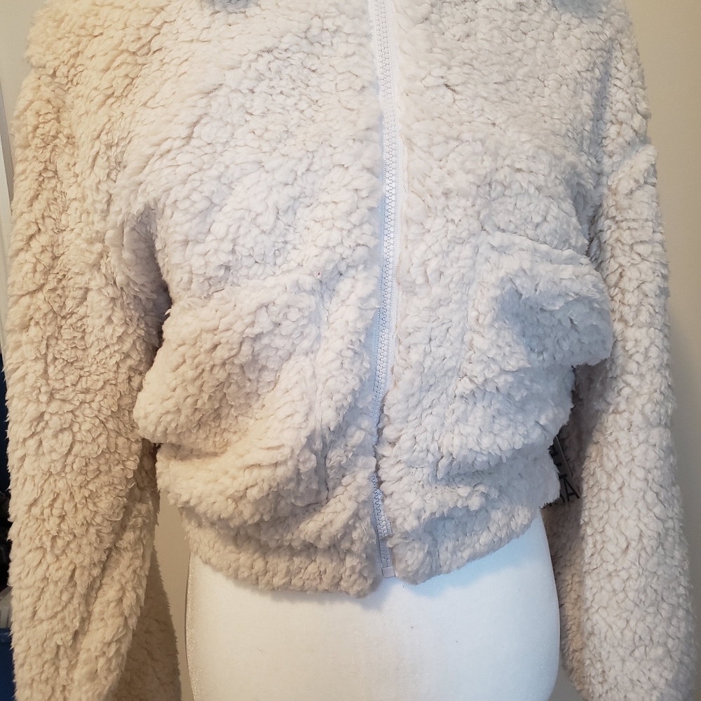 Teddy Bear Jacket: Vanilla BOUTIQUE SALE - Picture 3 of 3